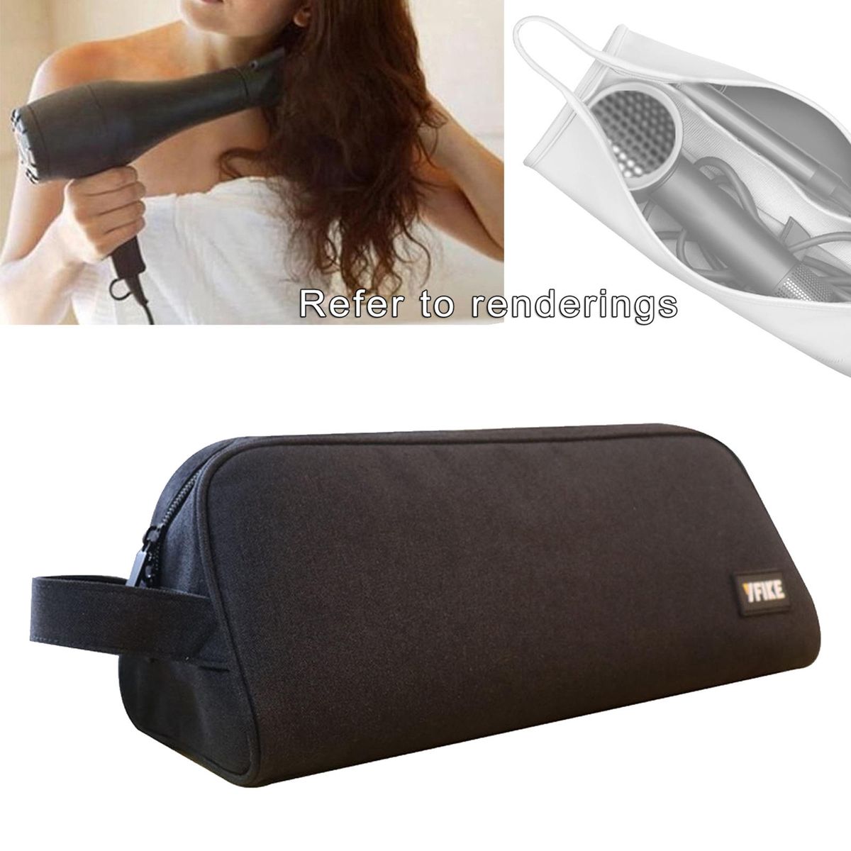 Storage Bag HD01 Universal Moistureproof Portable For Dyson Black