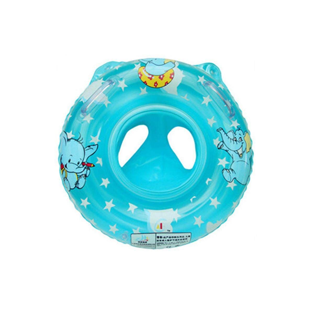 Baby Kid Swim Ring Inflatable Toddler Float Swimming Pool Water Seat Fun Toy Elephant Blue
