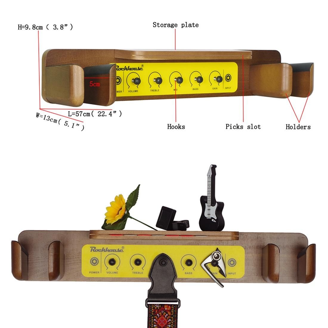 Wood Guitar Rack , Hanging Bracket Guitar
