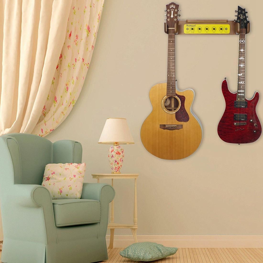 Wood Guitar Rack , Hanging Bracket Guitar