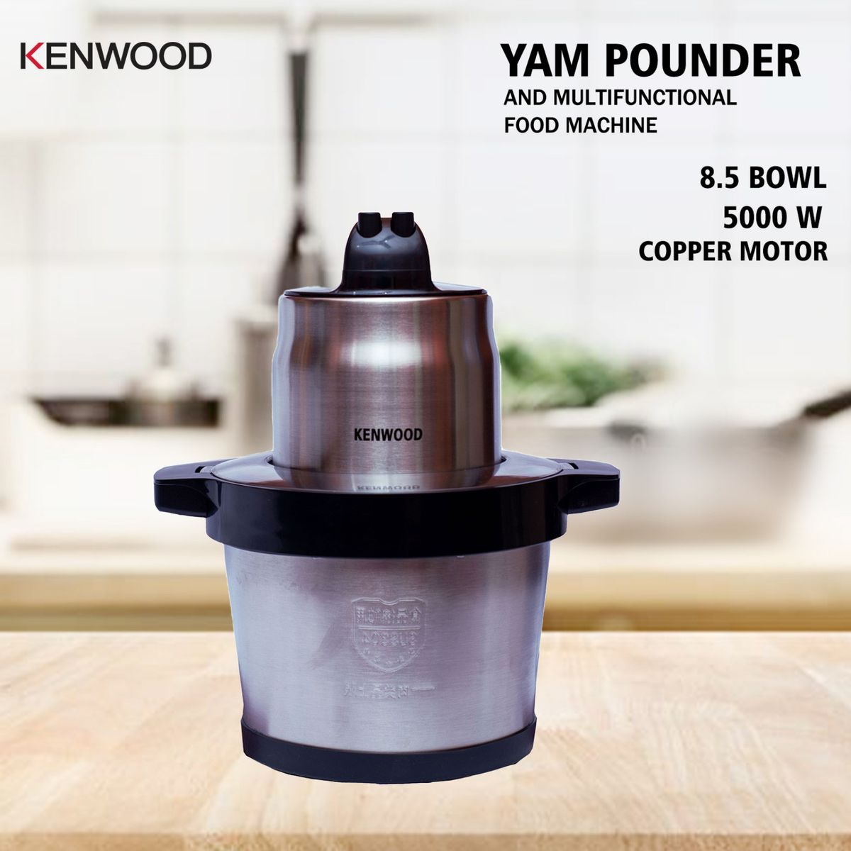 Yam Pounder And Multifunctional Food Machine 8.0L