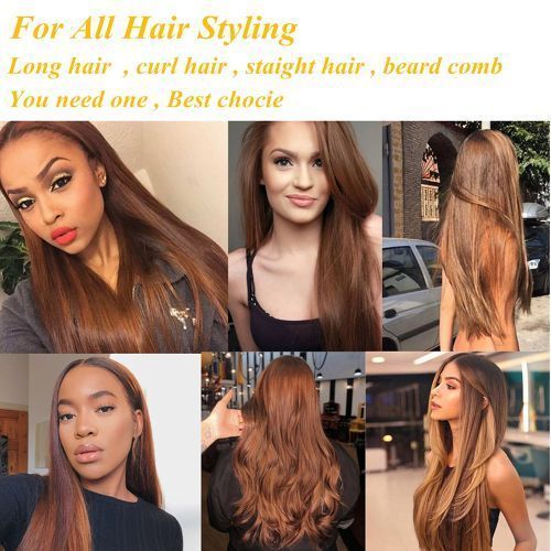 2IN1 Hot Electric Heating Hair Straightener/Curlier Comb