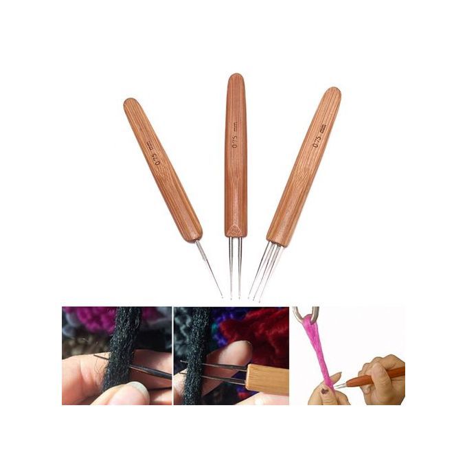 Dreadlock Crochet Hook Dirty Braid Crochet Needle - 3Pcs