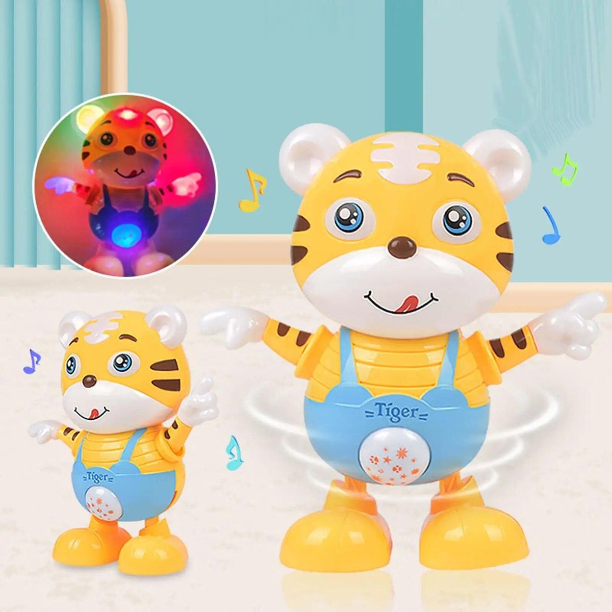Electric Dancing Tigers Music Lighting  Musical Toys for Fhildren