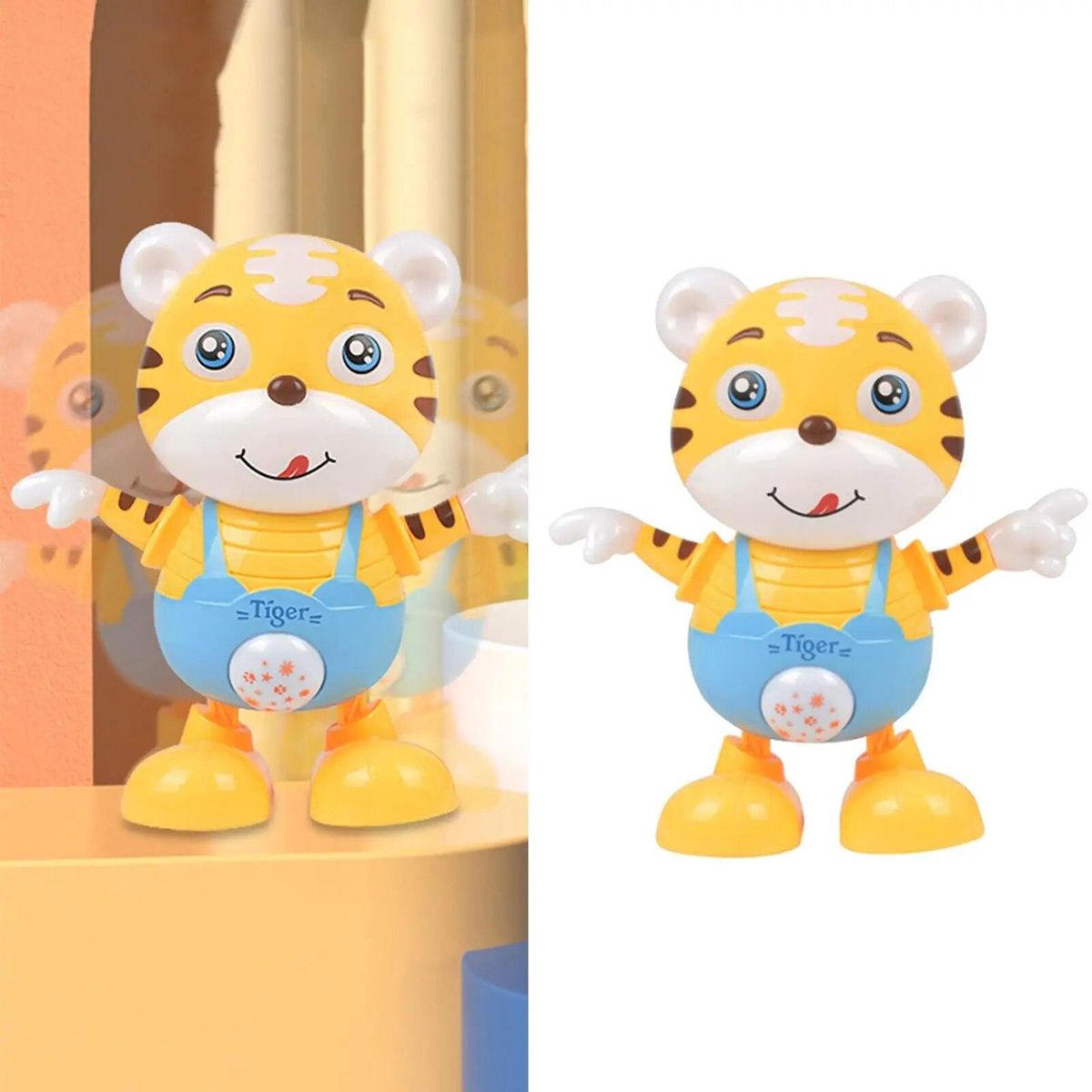 Electric Dancing Tigers Music Lighting  Musical Toys for Fhildren