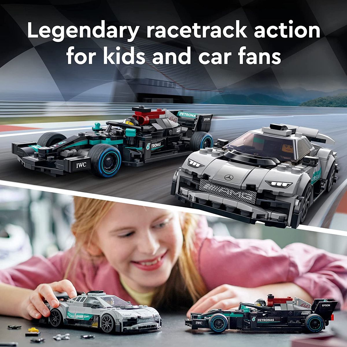 Speed Champions Mercedes-AMG F1 W12 E Performance & Mercedes-AMG Project One 76909 (564 Pieces)