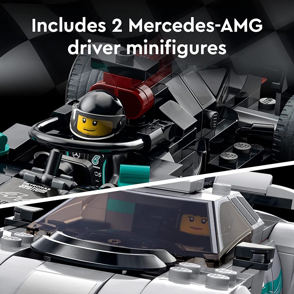 Speed Champions Mercedes-AMG F1 W12 E Performance & Mercedes-AMG Project One 76909 (564 Pieces)