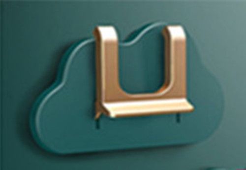 Bathroom Cloud Foldable No Punching Hair Dryer Holder