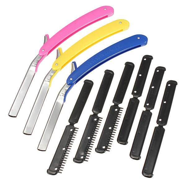 New Straight Edge Stainless Steel Barber Folding Shaving Shave