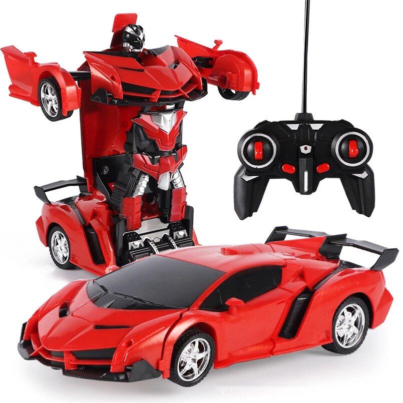 2 In 1 Electric RC Car Transformation Robots Children Boys T