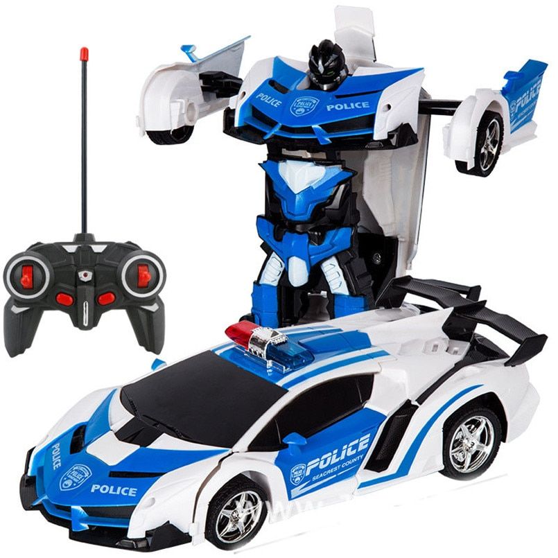 2 In 1 Electric RC Car Transformation Robots Children Boys T