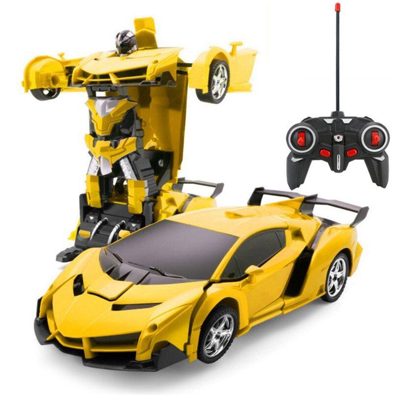 2 In 1 Electric RC Car Transformation Robots Children Boys T