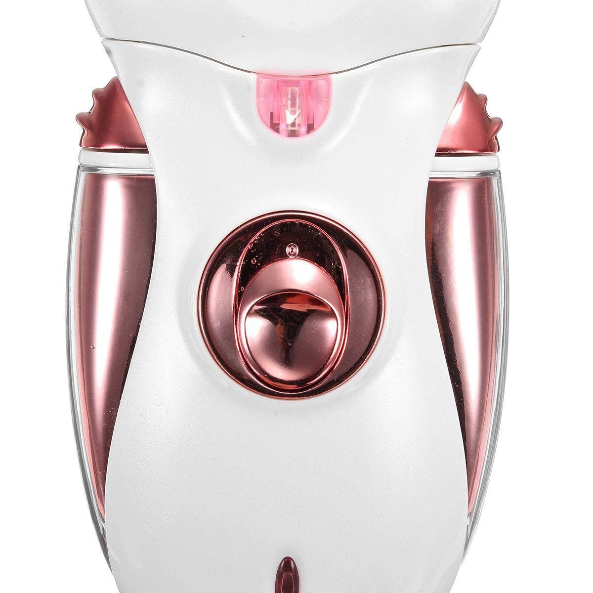 4 In 1 Women Electric Ladies Rechargeable Leg Hair Remover Removal Pink Pink (pink)