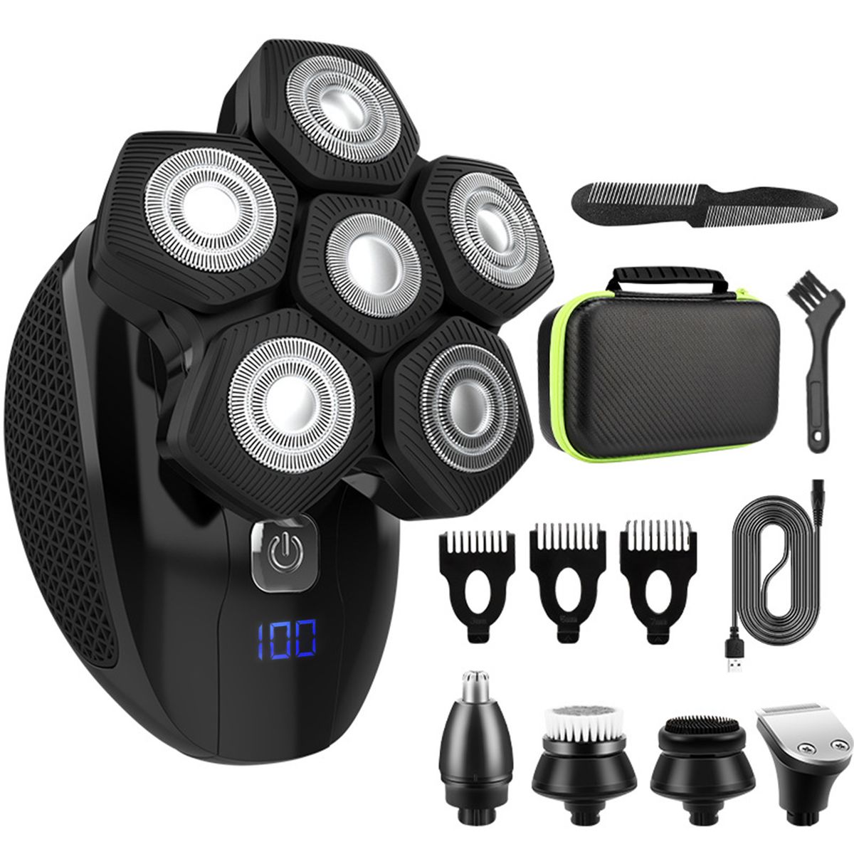 Multi-function Bald Head Electric Digital Display Hair