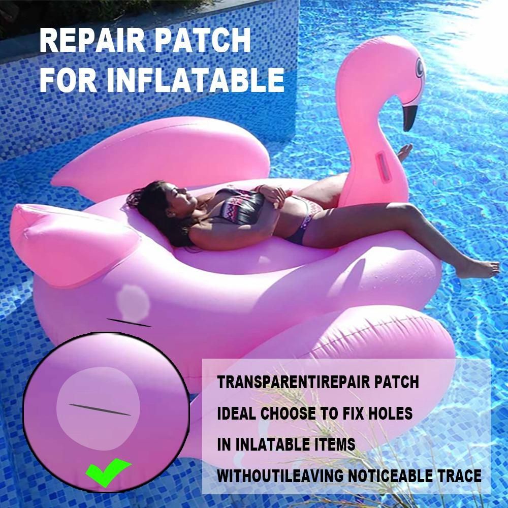 30 Pieces TPU Inflatable Patch Repair Kit Self-Adhesive Pool Patch Repair Patches Kit Air Mattresses Pool Patch Repair C
