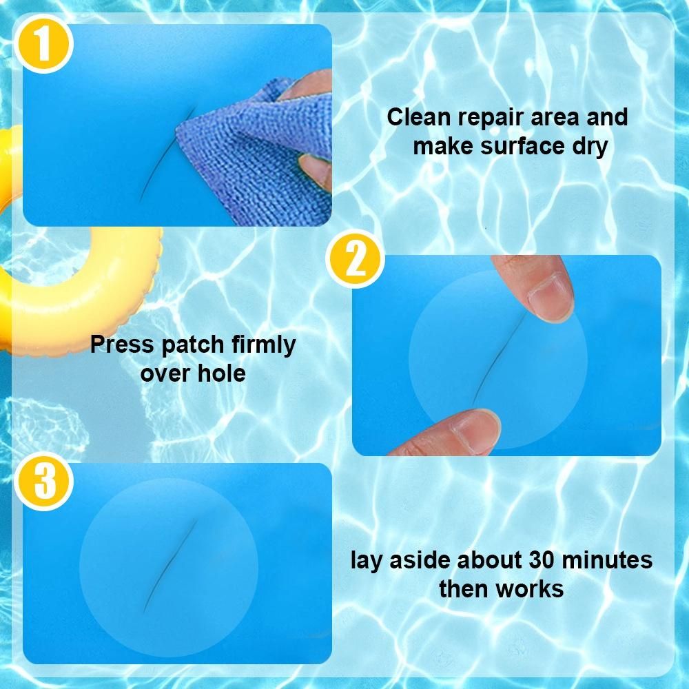 30 Pieces TPU Inflatable Patch Repair Kit Self-Adhesive Pool Patch Repair Patches Kit Air Mattresses Pool Patch Repair C