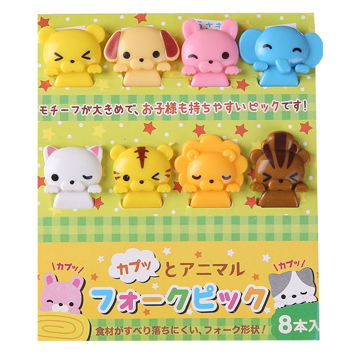 1 Set Fruit Pick Cat Fish Bento Stick F
