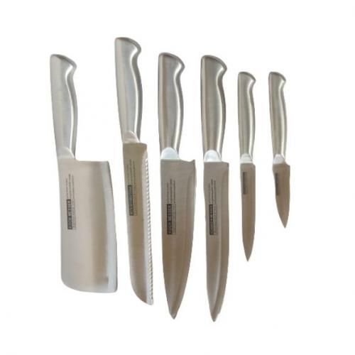 Solid Silver Knife Set & Holder
