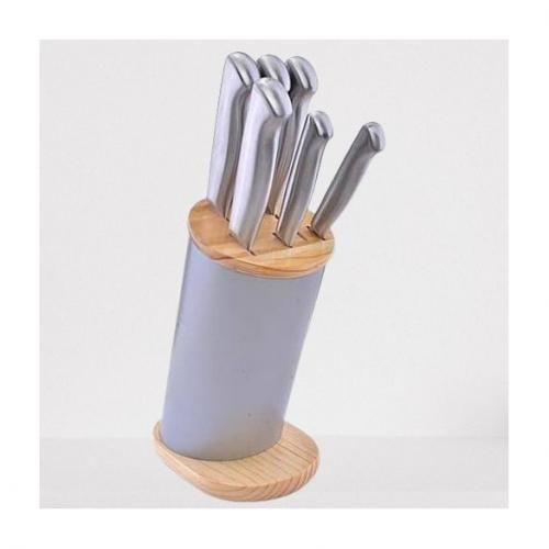 Solid Silver Knife Set & Holder