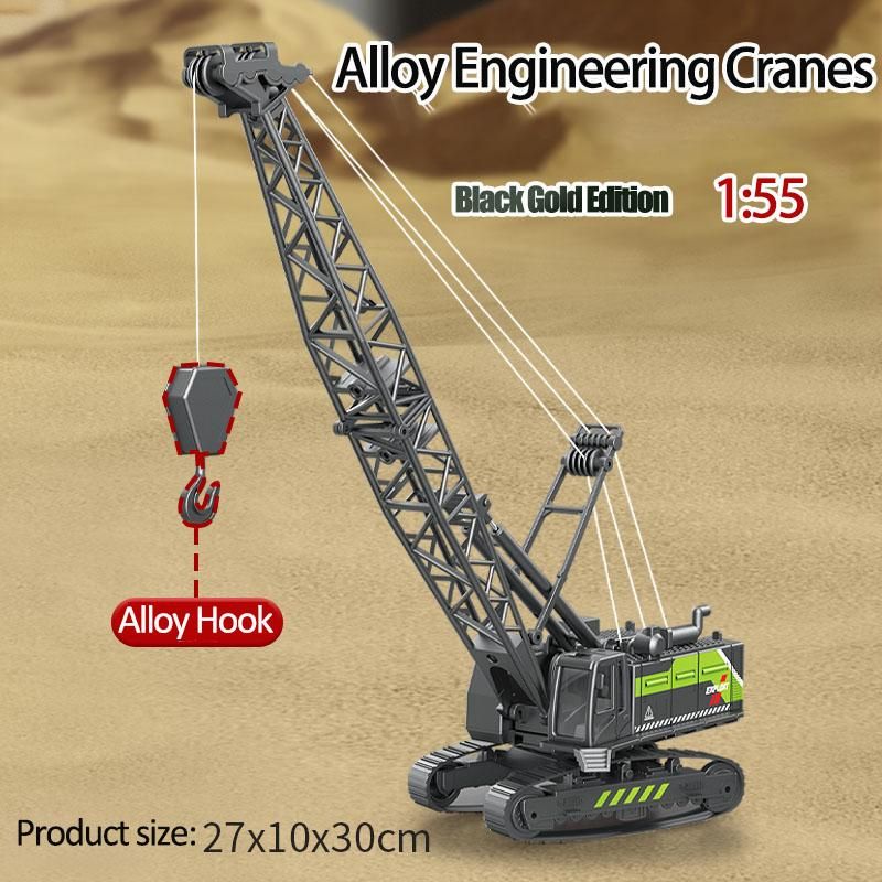 1:55 Alloy Excavator Simulation  Engineering Vehicles Model Car TruToys Crane Bulldozer Forklift Toys for Boys Birthday Gift
