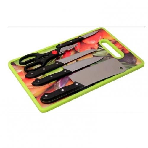 Steel Sharp Kitchen Knife Set With Chopping Board