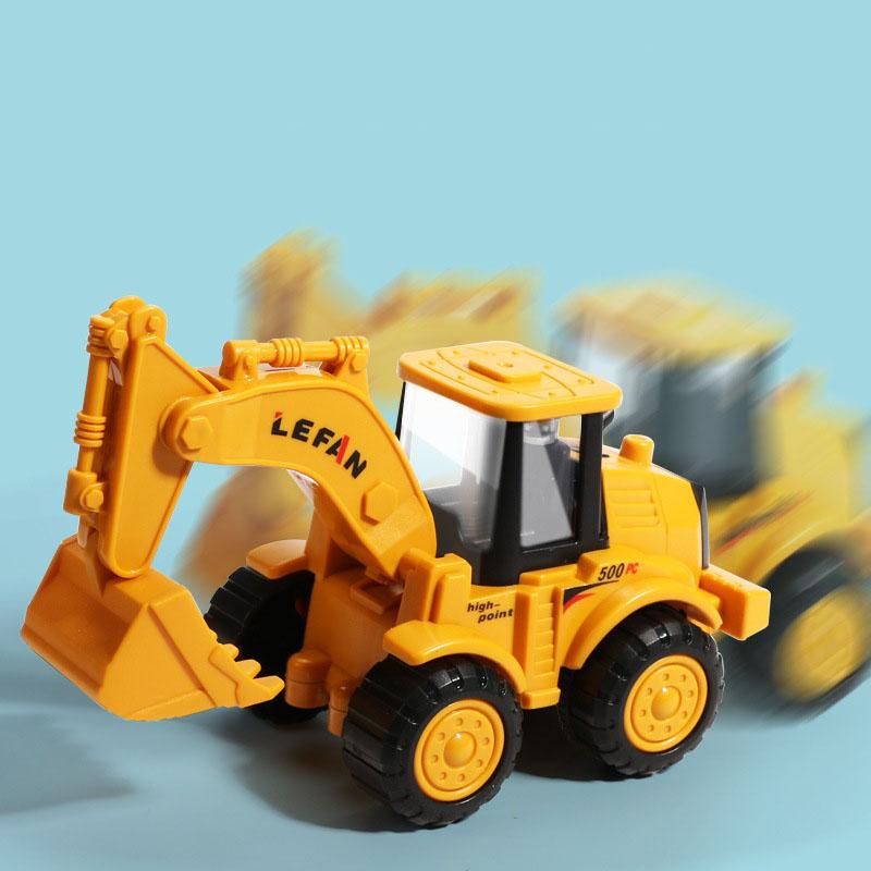 Children's Inertia Car Excavator Boomerang Car Baby Mixer TruRoad Roller Non-Remote Control ClEngineering Car Toys