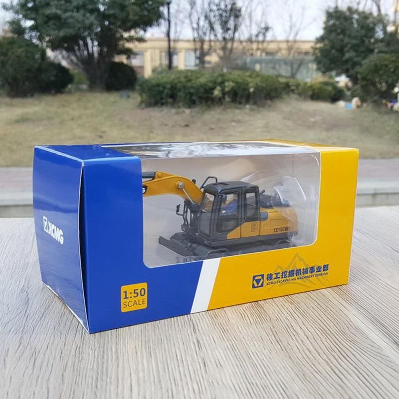 X1:50 Scale Wheel Excavator XE150WD Small Dig Die Cast Construction Machinery Alloy Model Static Gift Display Ornament Show