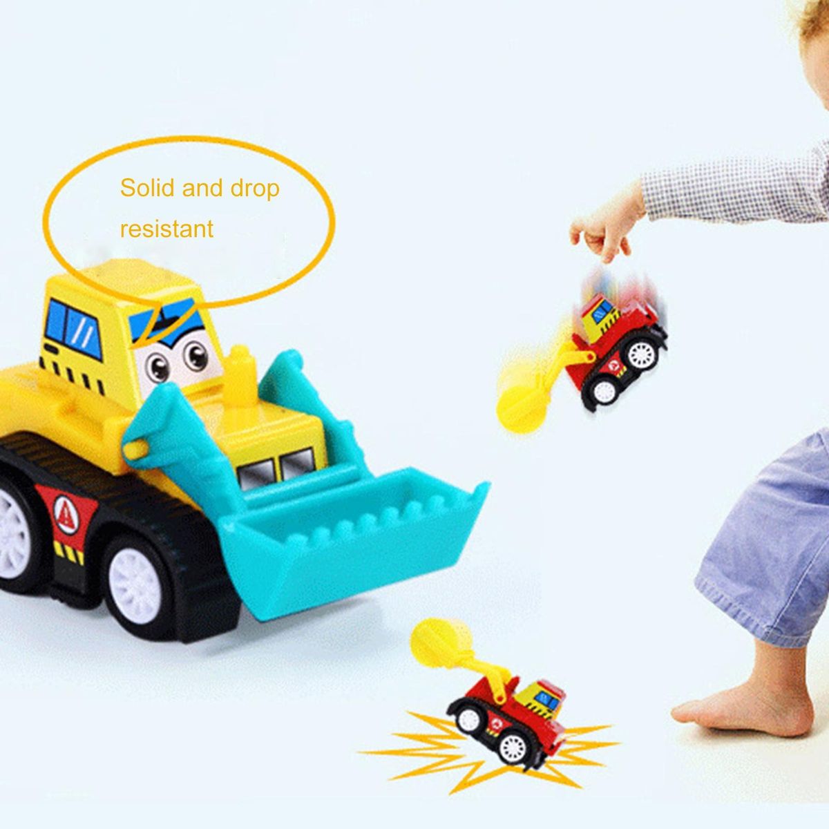 6Pcs Engineering Car Toys Friction Powered Engineering Car Game Toys