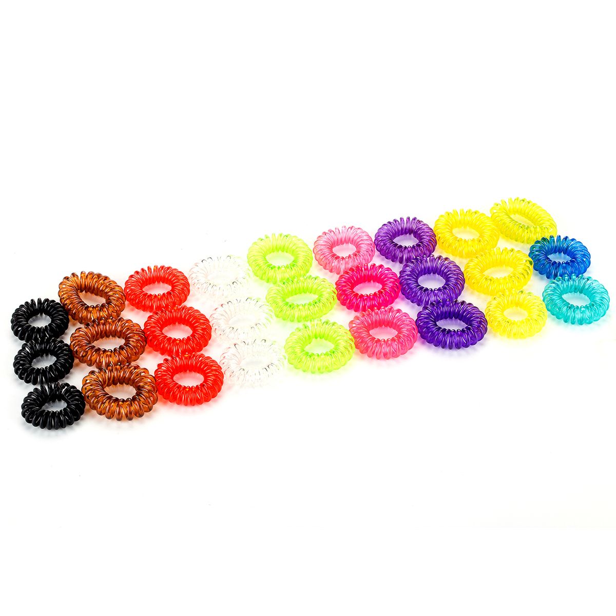 3PCS/Set Telephone Line Hair Ropes 3.5cm Diameter Small