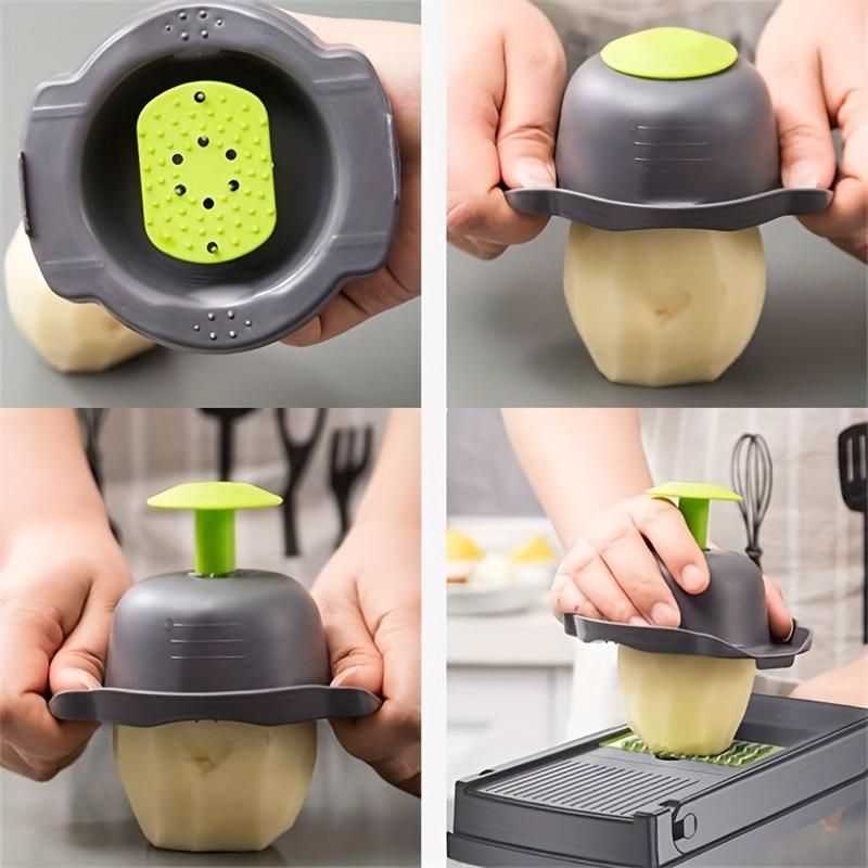 16pcs set, kitchen vegetable chopper with multiple interchangeable blades