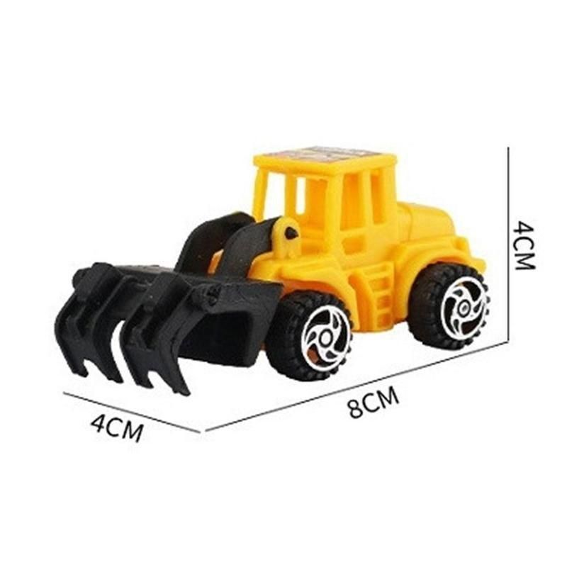 6Pcs/lot Engineering Vehicle Toy Car Model Diecasts Cake Hobbies Mini Baking Bulldozer Decoration Birthday Excavator For Ki F4Q5