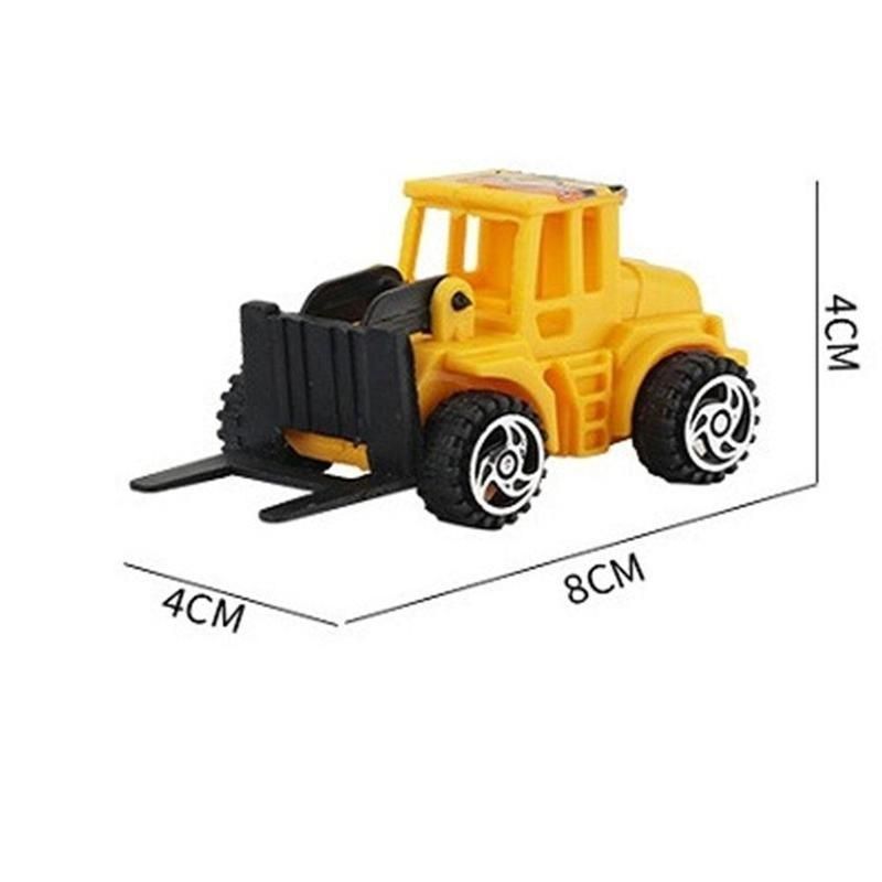 6Pcs/lot Engineering Vehicle Toy Car Model Diecasts Cake Hobbies Mini Baking Bulldozer Decoration Birthday Excavator For Ki F4Q5