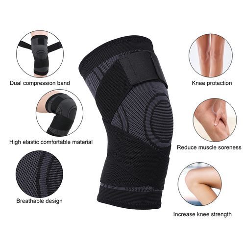 1PC Adjustable Knee Support Knee C-ompression Sleeve Brace