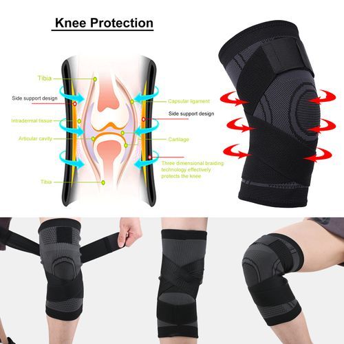 1PC Adjustable Knee Support Knee C-ompression Sleeve Brace