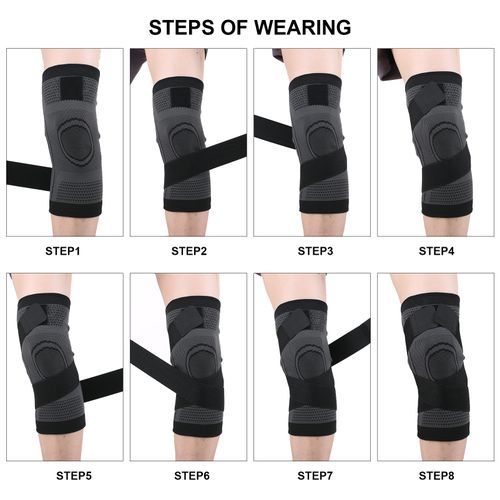 1PC Adjustable Knee Support Knee C-ompression Sleeve Brace