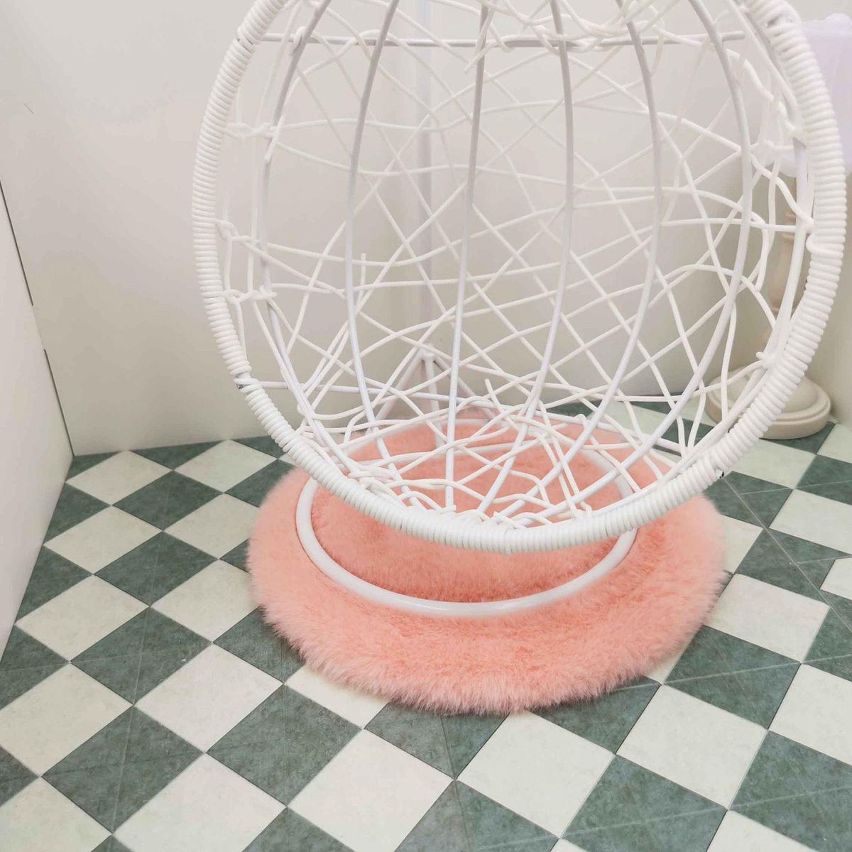 Dollhouse Miniature Plush Rug Carpet Mat Dolls House Living Room Furniture Decoration Accessories, 4