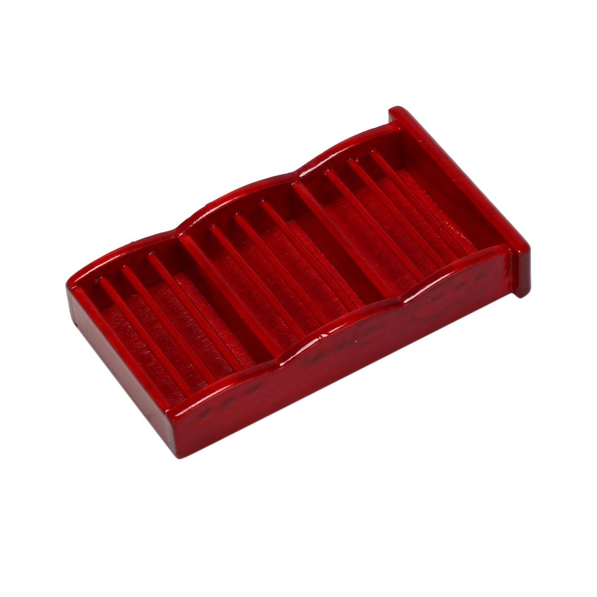 1 12 Miniature Dollhouse Newspaper Magazine Rack Book Shelf,Mini Doll Storage Display Shelves DollHouse Decoration Red