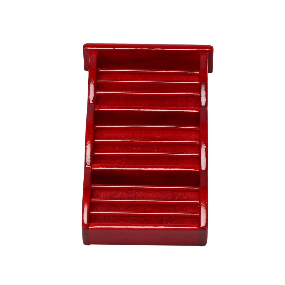 1 12 Miniature Dollhouse Newspaper Magazine Rack Book Shelf,Mini Doll Storage Display Shelves DollHouse Decoration Red