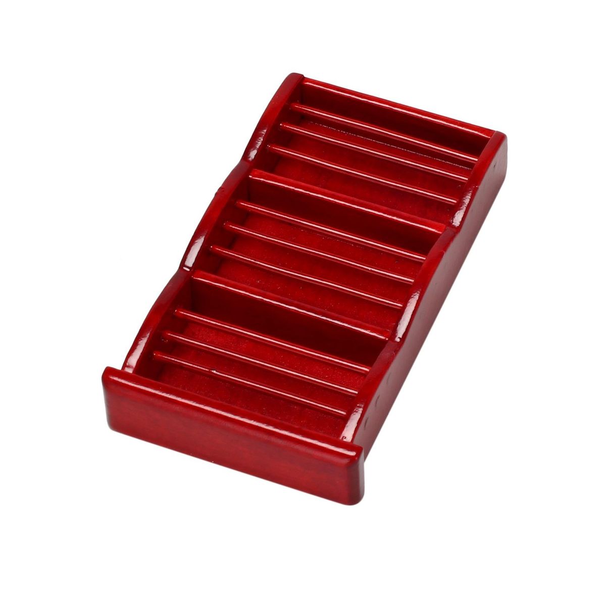 1 12 Miniature Dollhouse Newspaper Magazine Rack Book Shelf,Mini Doll Storage Display Shelves DollHouse Decoration Red