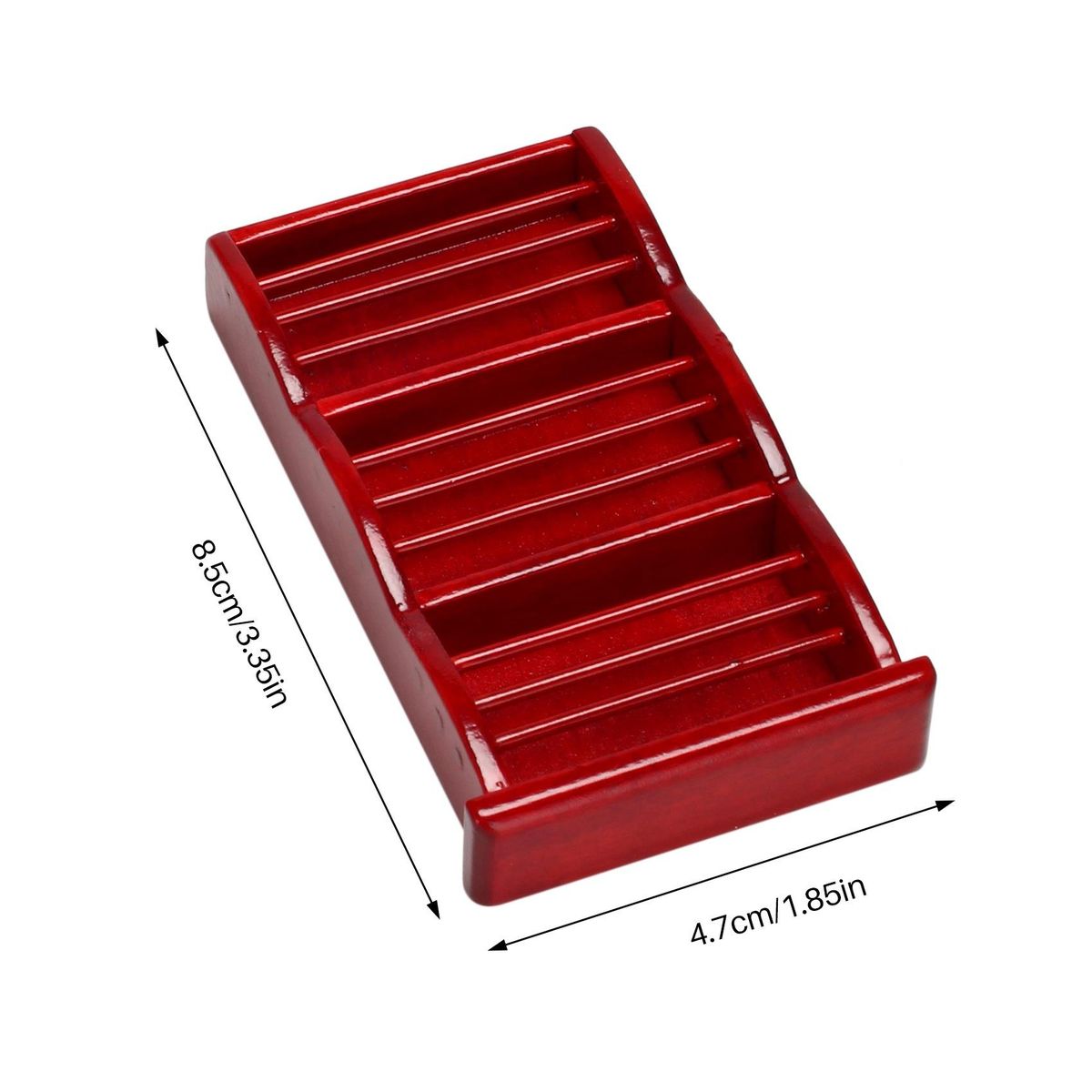 1 12 Miniature Dollhouse Newspaper Magazine Rack Book Shelf,Mini Doll Storage Display Shelves DollHouse Decoration Red