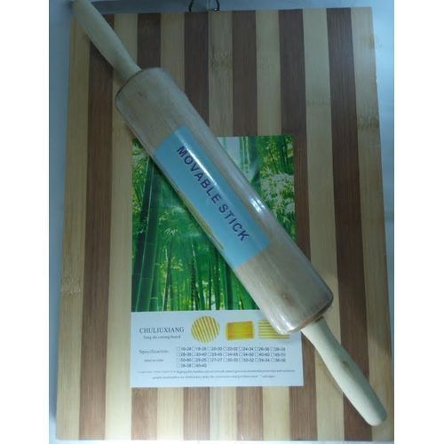Wooden Chopping Board & Rolling Pin