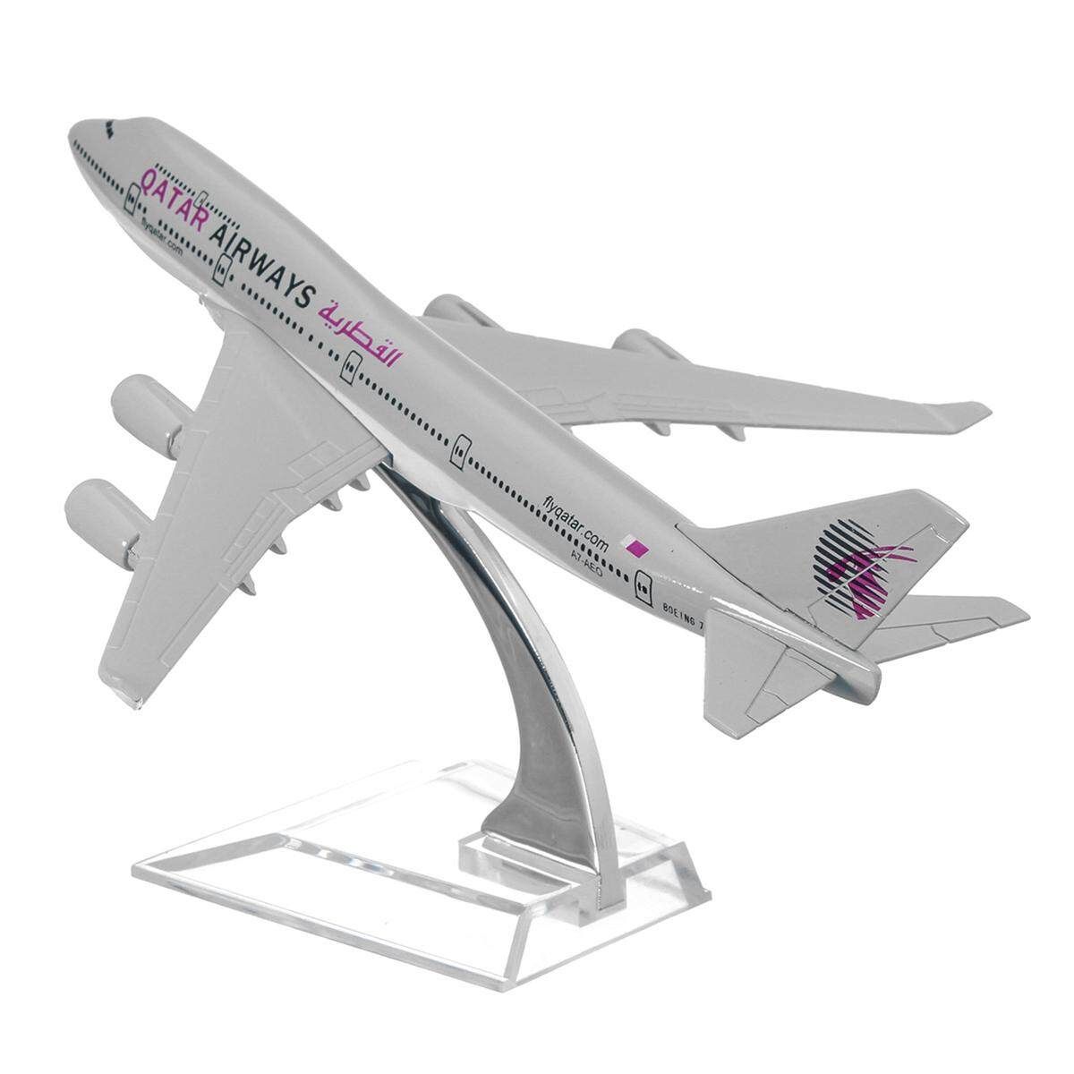 B747 QATAR 160mm 1:400 Metal Plane Model Boeing Diecast Airlines Aeroplane Scale Desk Toy