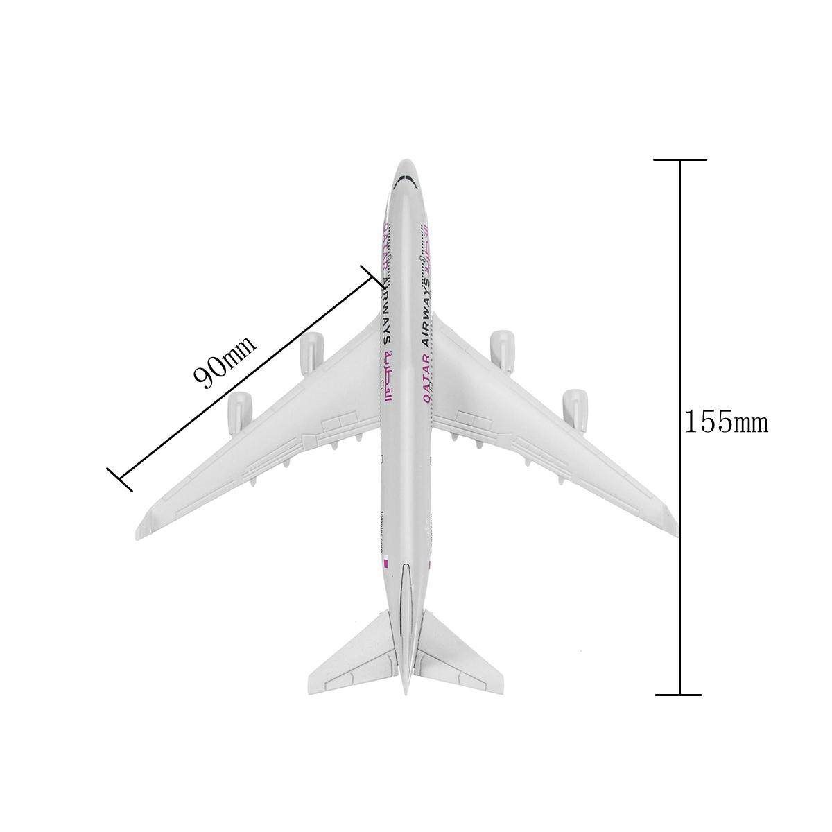 B747 QATAR 160mm 1:400 Metal Plane Model Boeing Diecast Airlines Aeroplane Scale Desk Toy