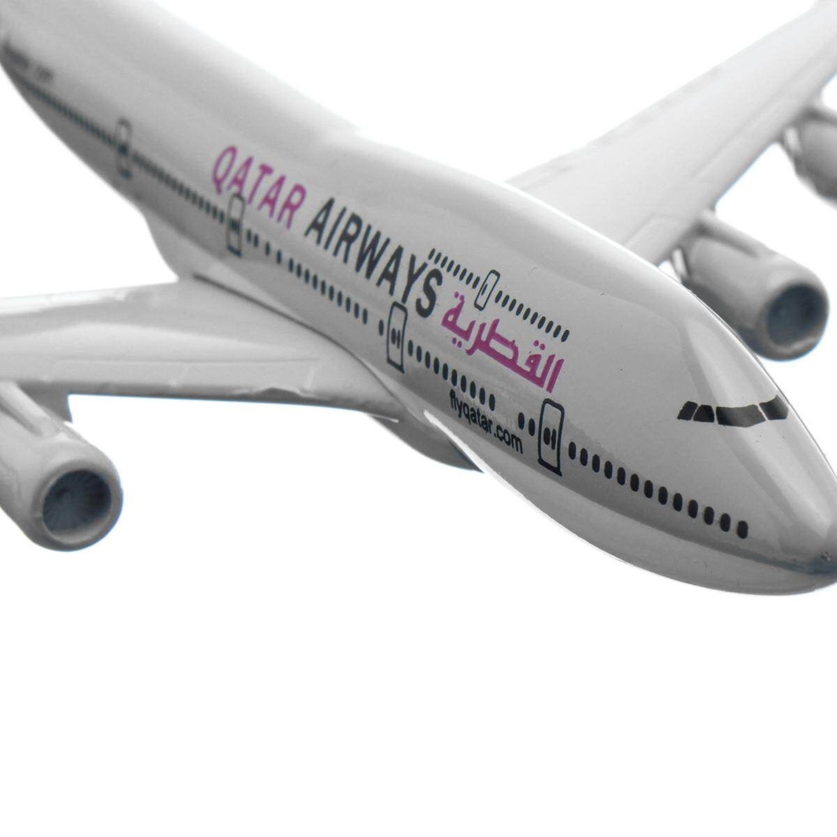 B747 QATAR 160mm 1:400 Metal Plane Model Boeing Diecast Airlines Aeroplane Scale Desk Toy