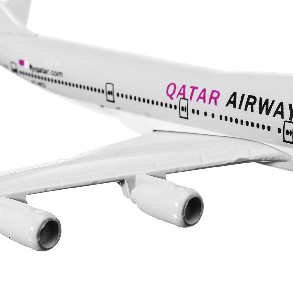 B747 QATAR 160mm 1:400 Metal Plane Model Boeing Diecast Airlines Aeroplane Scale Desk Toy