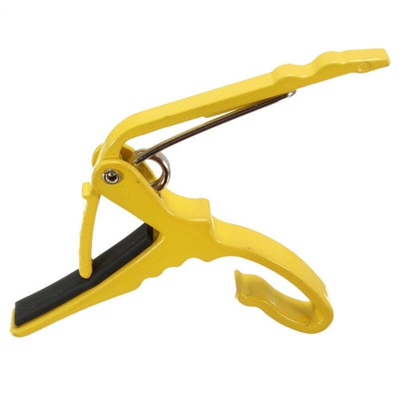 Best Price Multi- Folk Acoustic Electric Guitar Capo Trigger Key Clamp Change Single-handed Guitar Parts Yellow Yellow