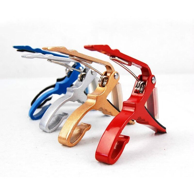 Best Price Multi- Folk Acoustic Electric Guitar Capo Trigger Key Clamp Change Single-handed Guitar Parts Yellow Yellow