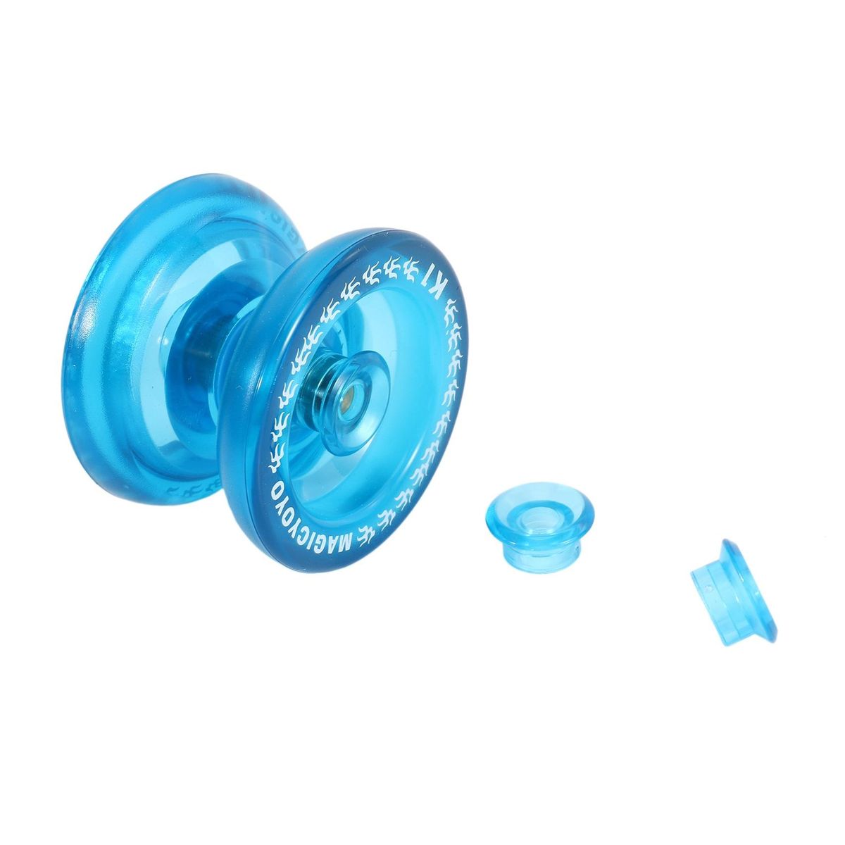 MAGICYOYO Crystal Blue K1 Responsive Yoyo Ball, 3 Strings+Glove+Yoyo Bag Gift