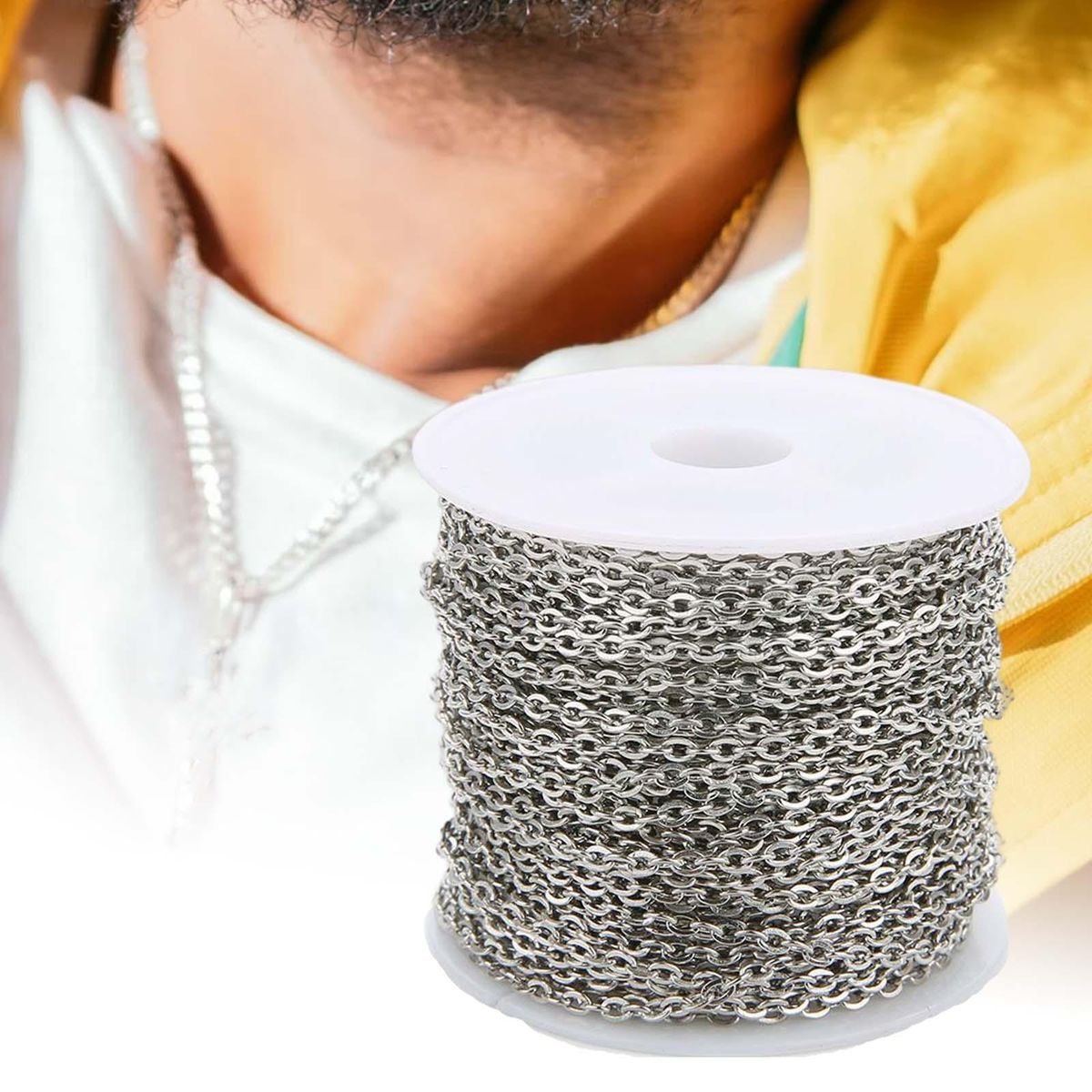 Extension Chains Chain Extender For Bracelets Body Gray Silver 0.6mm