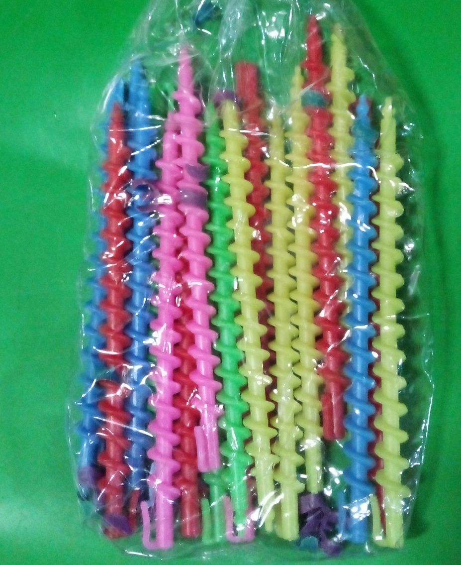 20 PIECES PLASTIC SPIRAL HAIR CULERS MEDIUM